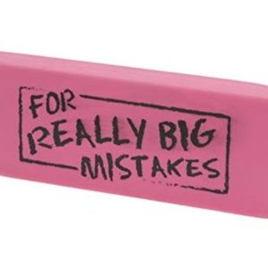 NWOT "For Really Big Mistakes" Giant Eraser